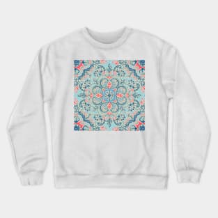 Gypsy Floral in Red & Blue Crewneck Sweatshirt